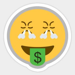 angry money face emoji Sticker